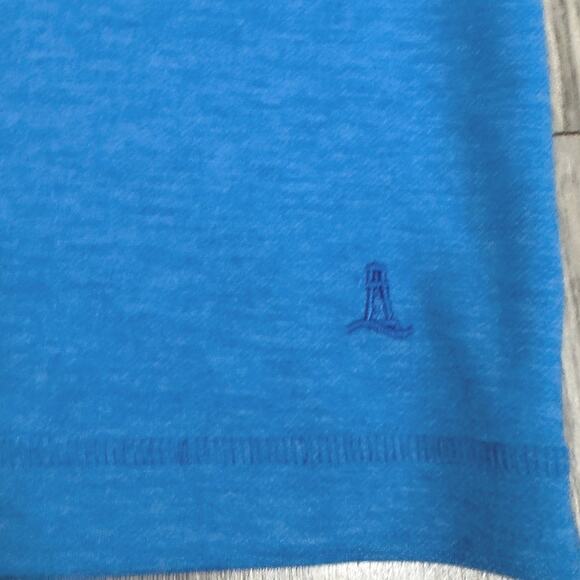 Lands End Men's Tech Tee 4-Way Stretch Classic Fit Tshirt - Blue - Size XXL - Picture 4 of 8